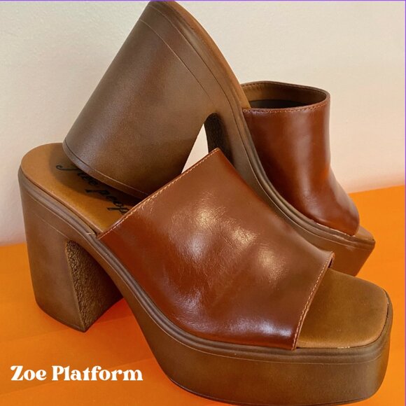 Free People Shoes - 🎉LAST CHANCE🎉 FREE PEOPLE Zoe Platform / Chestnut